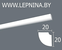 nmc decoplintus профиль mm экструд. 20х20мм белый 130шт/кор